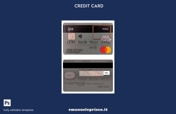 modello di mastercard di debito bancario Germania N stile verificato